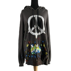 Lauren Moshi
Desiree Hoodie Dress in Vintage Onyx & Paint Splatter sz sm